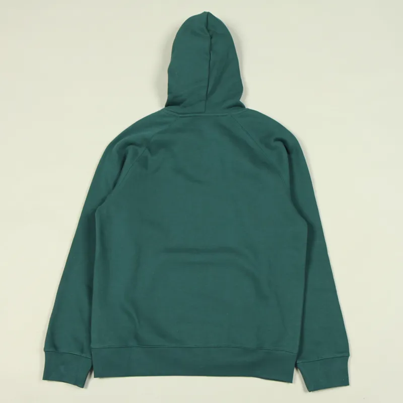Carhartt WIP Hooded Chase Sweat - Botanic/Gold-3